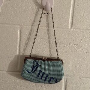 Juicy Couture Mint Green Chain Clutch